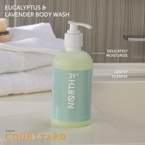 39¡Æ North Body Wash - Eucalyptus & Lavender Scent - Featured in Courtyard by Marriott and Residence Inn Hotels - Cleansing & Moisturizing - All Natural Body Wash - 8.5oz