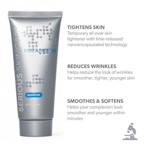 Serious Skincare Firm A Face XR - Instant Temporary Skin Tightener - Invisible Lift for Face and Neck with Retinol - Anti-Aging to Reduce the Look of Fine Lines, Wrinkles and Large Pores - 3.2 Fl Oz