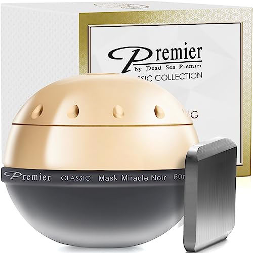 Premier Dead Sea Classic original Miracle Noir Mask, Age defying, detoxifying, hydrating, nourishing, exfoliating, anti oxidant All in one best mask 2.4 Fl oz.