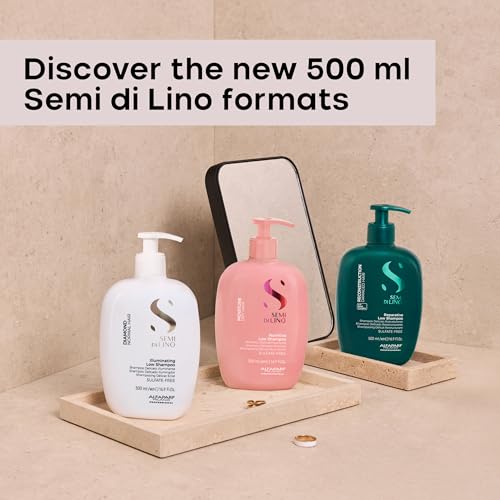 Alfaparf Milano Semi di Lino Moisturizing Shampoo for Dry & Color-Treated Hair 16.9 Fl Oz