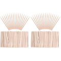 Whaline 400 Pieces Small Wax Sticks Wood Spatulas Applicator Craft Sticks for Hair Eyebrow Removal (Pack of 2)