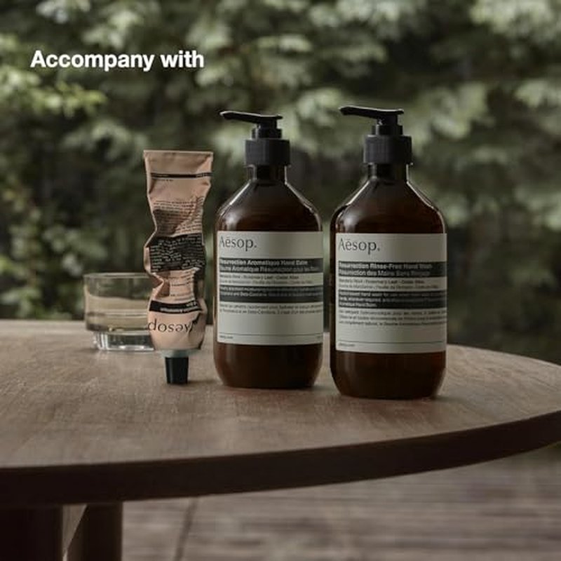 Aesop Resurrection Aromatique Travel Size Hand Balm | Lotion with Sweet Almond and Macadamia Nut to Nourish Dry Hands | 2.4 oz / 75mL