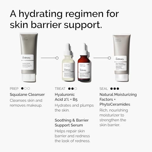 The Ordinary Skin Barrier Support Serum 2 Pack - Hydrating & Redness-Reducing, 1 Fl Oz Each