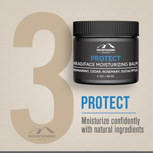 All-Natural Bald Head & Face Care Set | Exfoliating Scrub, Moisturizer & Cleanser