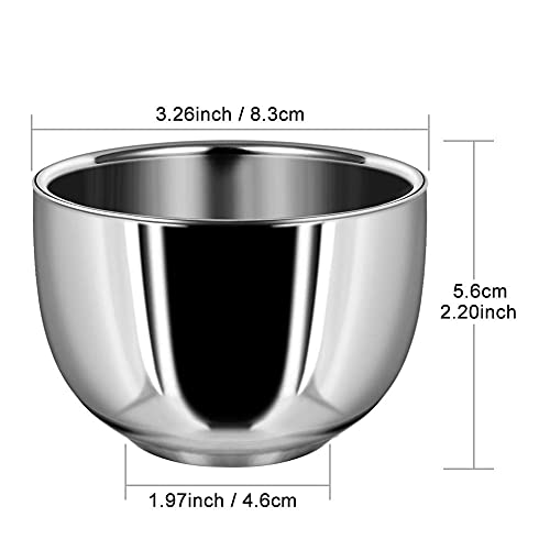 GRUTTI Shaving Organizer Stand & Bowl Set - Stainless Steel, 3-Layer, Keeps Tools Dry