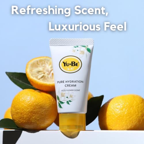 Yu-Be Yuzu Pure Hydration Cream: Body & Hand Lotion - Vegan Skin Care Cream for Sensitive & Dry Skin - Soothing Yuzu Flower Extract - Day & Night Moisturizer- Cracked Heels Repair -1.35 Fl Oz (3)