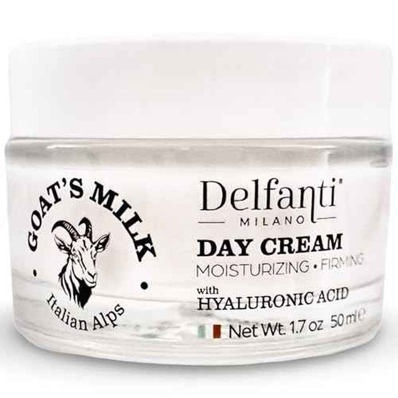 Delfanti-Milano ? GOAT'S MILK with HYALURONIC ACID Moisturizing and Firming DAY CREAM ? Face and Neck Moisturizer ? Made in Italy