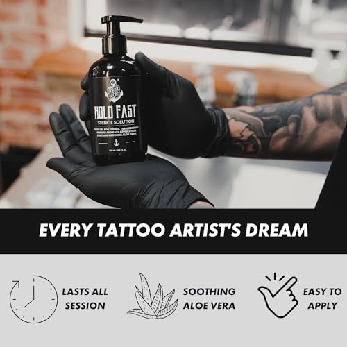Sorry Mom Tattoo Stencil Gel Solution - 8 Fl Oz Hold Fast Transfer Gel for Dark, Clear Stencils