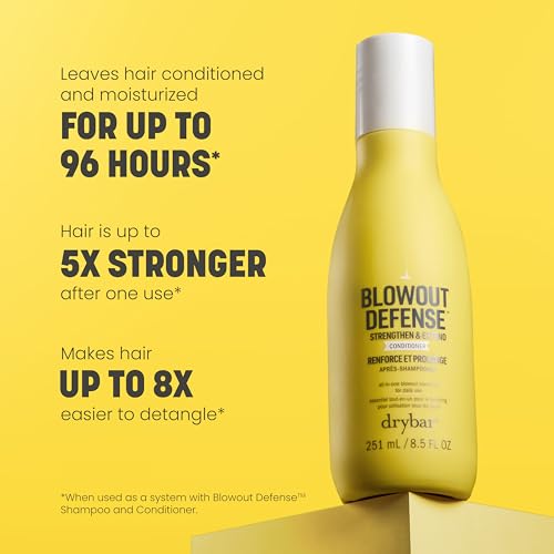 Drybar Blowout Defense Conditioner 8 fl oz – Strengthen, Detangle, Long-Lasting Blowouts