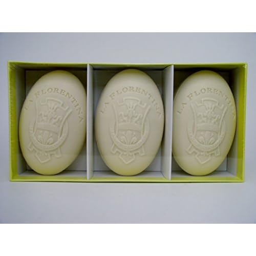 La Florentina Lemon Lavender Luxury Italian Soap Set, 3 x 5.3 oz, Imported From Italy