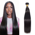 24 Inch Human Hair Bundles Straight Black 50g Natural Remy Double Weft