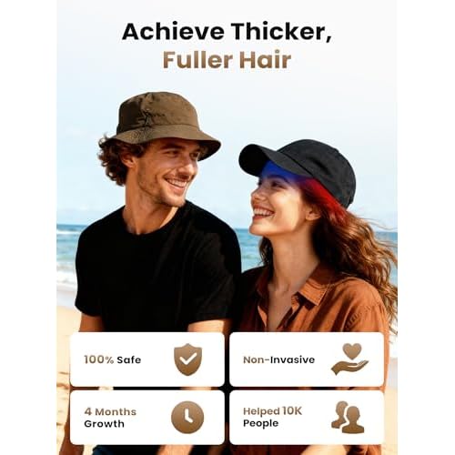 Hair Growth Device, Laser Hair Growth Cap, Red Light Therapy for Hair Growth, Red Light Cap for Thicker Hair in Men and Women