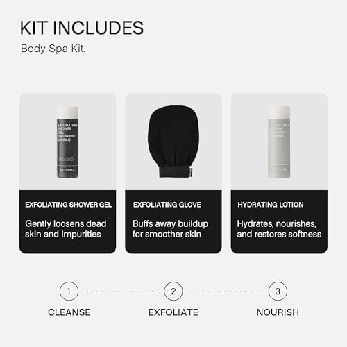 Citrus Biotyspa Body Spa Kit - Exfoliating Glove, Shower Gel & Hydrating Lotion