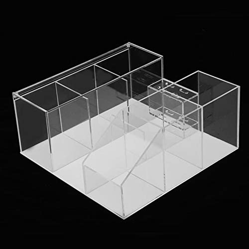 LIXIMMAZN Transparent Acrylic Large Capacity Makeup Organizer with Lash & Brush Storage
