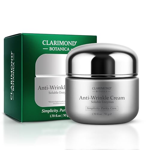 Clarimond Anti-Aging Serum & Face Cream Set w/ Nano Fermentation, Pro-Xylane¢â, Peptides & Collagen ? Hydrating, Firming, Wrinkle Reduction, Brightening Skincare Duo for Youthful, Glowing Skin