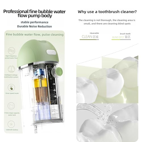 Portable Water Flosser with 3 Modes, Large Tank, Travel Foldable Design