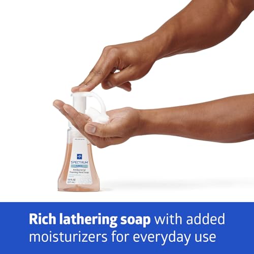 Medline Spectrum Antibacterial Foaming Hand Soap 7.5 oz Pump Bottle Case of 12