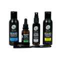 Men's Beard Wash Kit with Shampoo, Conditioner, Oil & Brush - Grooming Set