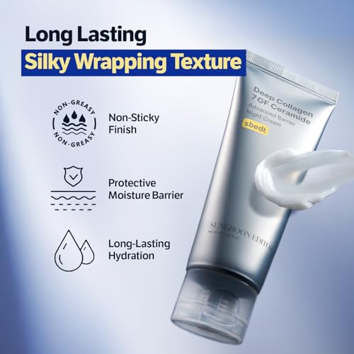 Deep Collagen Night Cream for Face & Neck - Hydrating & Smoothing 1.69 fl oz