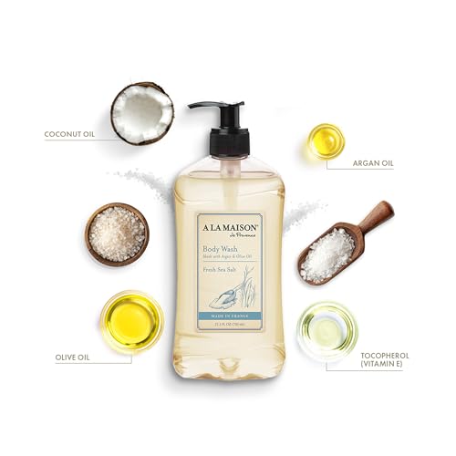 A LA MAISON Fresh Sea Salt Body Wash 25.36 Fl Oz, 3 Pack