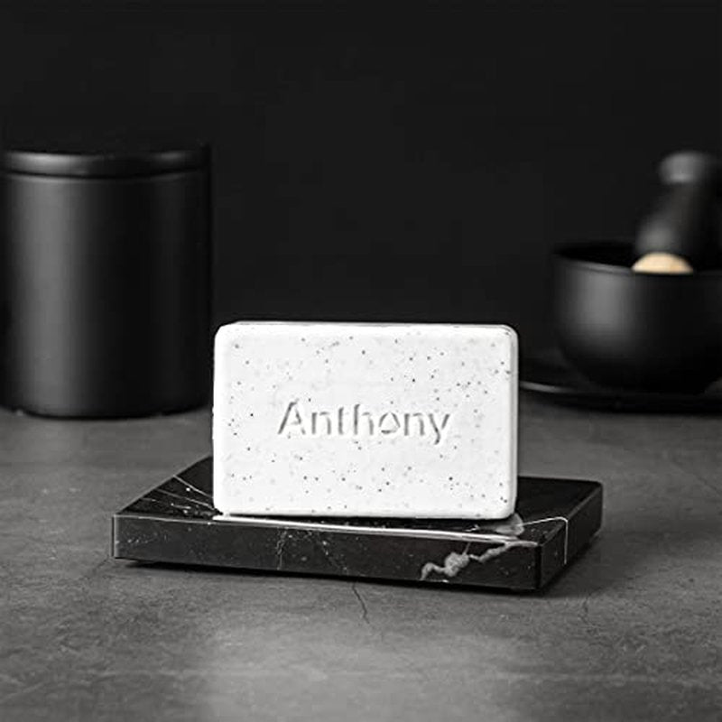 Anthony Men's Exfoliating Soap Bar, Grapefruit Scent, 5 Oz - Infused with Cucumber Extract, Jojoba, Shea Butter, Squalane & Coconut Oils for Moisturizing, Exfoliating & Refreshing Body Skin