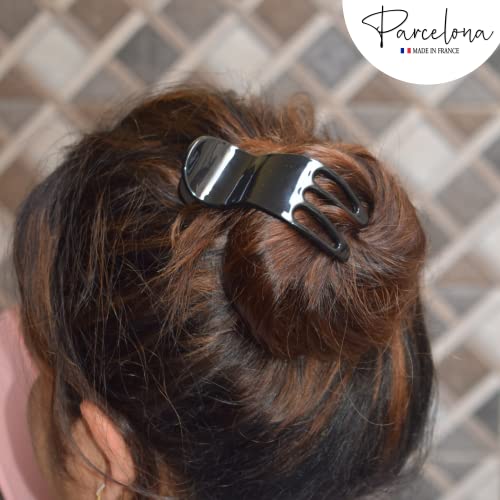 French Bear Paw Tortoise Shell Hair Claw - Medium 3 Inch No-Slip Grip