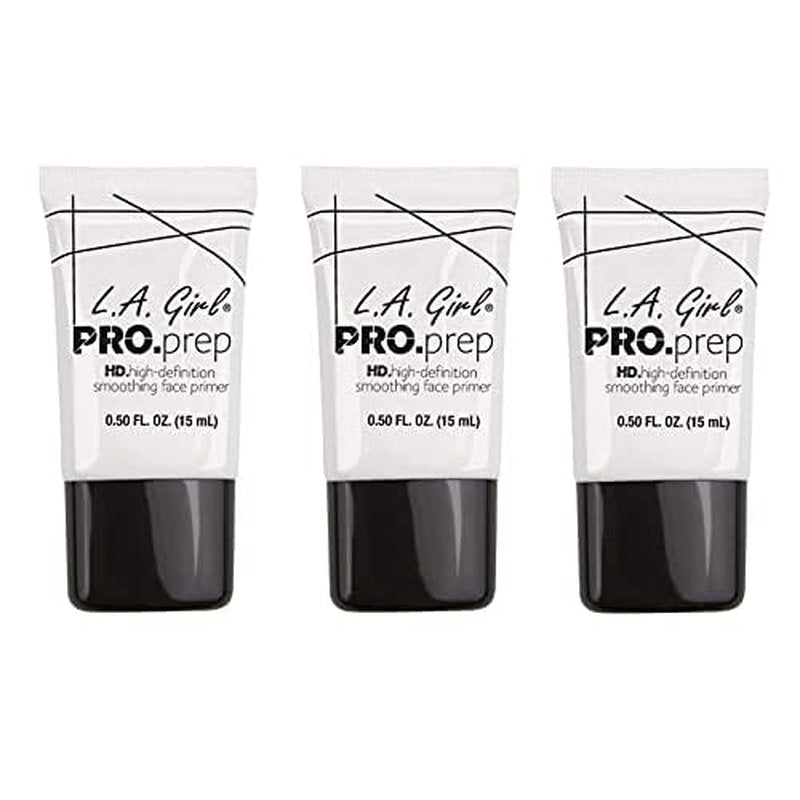 L.A. Girl High Definition Smoothing Face Primer With Vitamin E, Assortment, 0.5 Fl Oz (Pack of 3)