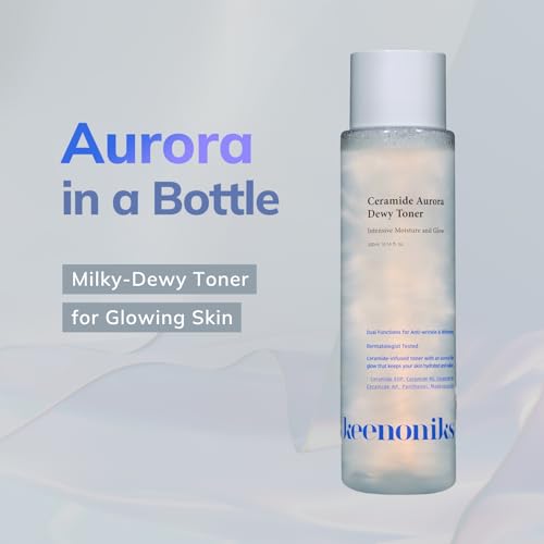 Keenoniks Ceramide Aurora Dewy Toner - Hydrating & Barrier-Repair Skin Care, 300ml