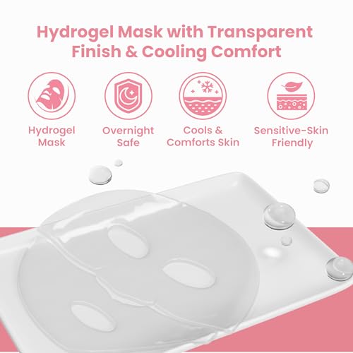 Hydrating Collagen Face Mask Set - Pore-Minimizing & Firming Skin Care, 5 Pack