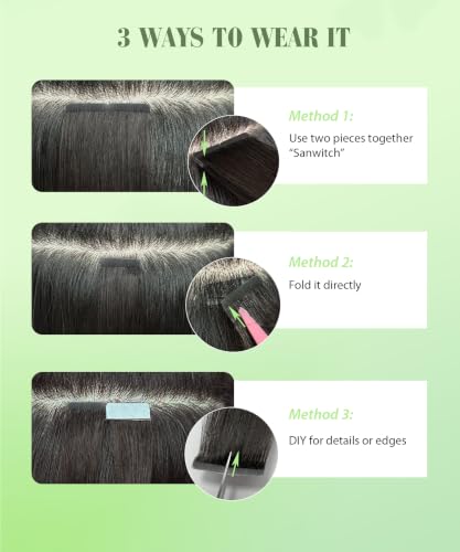 SURNEL 20 Inch Tape-in Hair Extensions #8T60 Ash Brown to Platinum Blonde 20pcs 50g