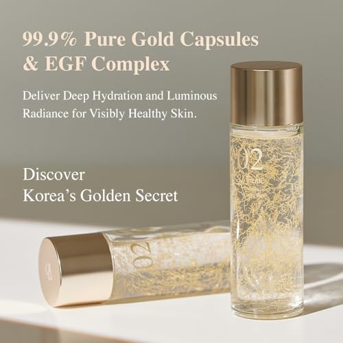 Endermic EGF Gold Caring Toner ? Hydrating & Soothing Facial Toner with EGF, Gold, Collagen & Ceramides for Smooth, Balanced Skin (125ml / 4.22 fl. oz.)