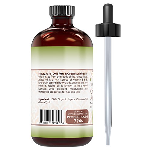 USDA Certified Organic Neem Oil (4 Oz) 100% Pure Natural Oil, Hair Growth, Skin, & Body Care, Nails, Acne, Anti-Aging Moisturizer