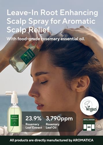 AROMATICA Root Enhancer Rosemary Water Spray for Hair Growth - 2 Pack