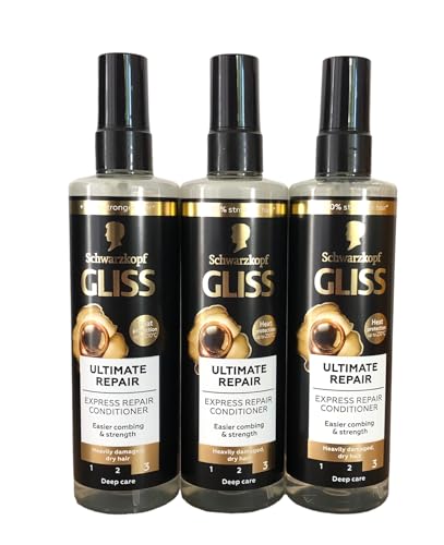 Leave-In Conditioner for Damaged Hair - Deep Repair & Strengthen, 6.8 fl oz (Pack of 3)