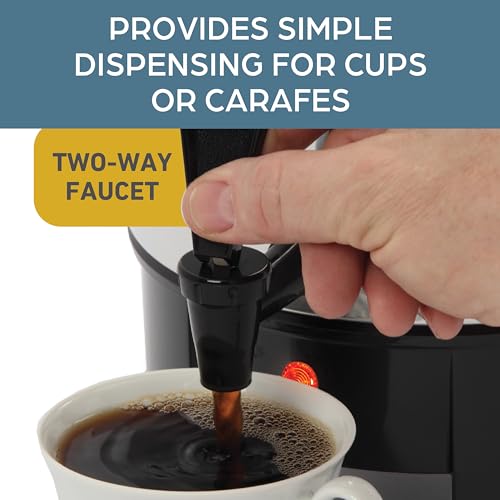 West Bend 42-Cup Aluminum Coffee Urn with Automatic Temperature Control & Dripless Spigot