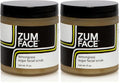 Zum Indigo Wild Lemongrass Sugar Facial Scrub 4 oz Pack of 2 - Gentle Exfoliator with Jojoba, Coconut & Olive Oils