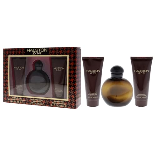 Halston Z-14 Men’s 3 Oz Fragrance Gift Set with After Shave & Body Wash - Variation of THIS listing