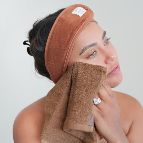 SWEET JULY Reusable Cotton Face Towels Set for Makeup Removal – Day & Night, Pack of 6