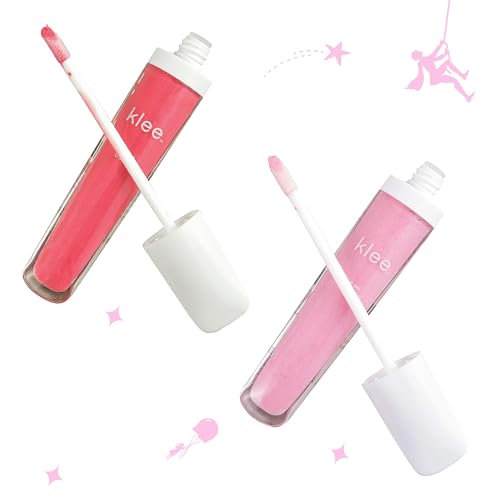 Kids Lip Gloss Bundle - Non-Toxic, Natural Tint, Shea & Vitamin E, 2 Colors