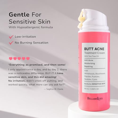Butt Acne Treatment Set: Acne Soap Bar + Butt Treatment Lotion for Breakouts on Buttocks, Thighs, Back, Chest & Ingrown-Prone & Folliculitis-Prone Skin ? Helps Reduce Body Breakouts