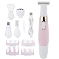 USB Rechargeable Electric Epilator, 5 in 1 Painless Body Remover, Female Hair Removal Machine, with Multifunctional Shaving Head for Legs Underarms Bikini and Full Body