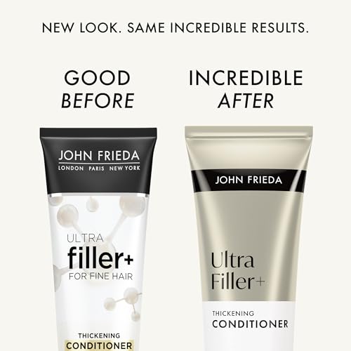 John Frieda ULTRAfiller+ Thickening Shampoo and Conditioner Set, Hair Thickening Conditioner and Shampoo for Fine Hair, 8.3 Fl Oz, Pack of 2