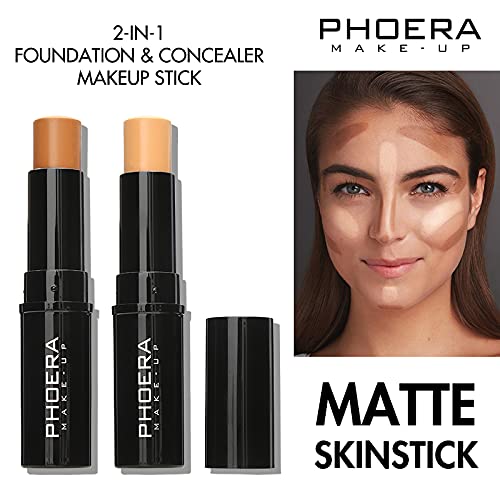 MISKEEN Concealer Stick Highlighter Pen Contour Stick, Concealer Full Coverage, Waterproof Concealer Creamy Stick Contour Makeup for Eyes and Dark Circles (205 Wheat)