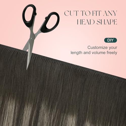 Balayage Human Hair Weft Extensions 14 Inch - Soft & Natural, Easyouth