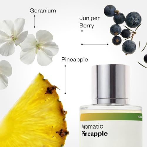 Men's Aromatic Pineapple Fragrance Eau de Parfum 50ml - Long-Lasting, Vegan, Unisex Scent