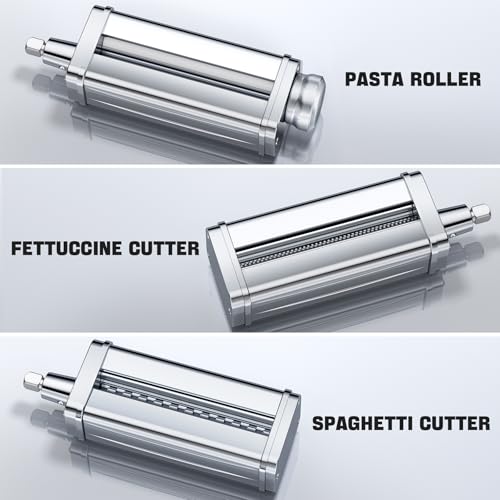 3-Piece Pasta Maker Attachments Set for All KitchenAid Stand Mixers