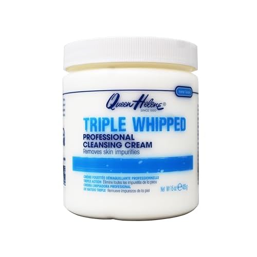 Queen Helene Triple Whipped Professional Cleansing Cream ? Rich Fluffy Texture Gently Removes Skin Impurities, Leaves Skin Soft, Smooth, and Refreshed ? 15 oz (Pack of 2)