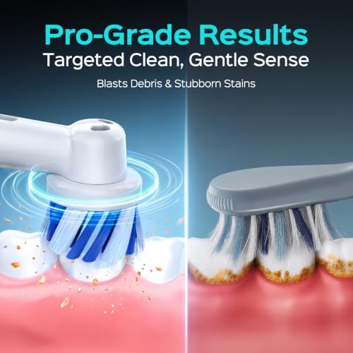 COSLUS C60 Black Rechargeable Rotating Electric Toothbrush for Adults - Travel Case Included