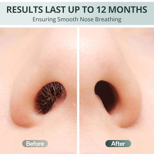 UNOISETION 60 Pcs Nose Wax Sticks, Painless Hair Wax Applicator with Disposable Spatulas for Nostril Cleaning, Ear & Face Hair Removal for Men Women