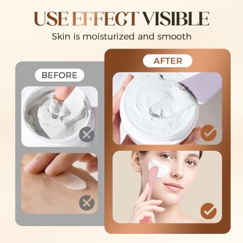 Silicone Face Mask Brush, 2025 New Pore Cleaning Brush for Face, Face Scrubber Exfoliator Nose Scrubber for Blackheads for Mud Clay Body Lotion DIY Mask (8 PCS)